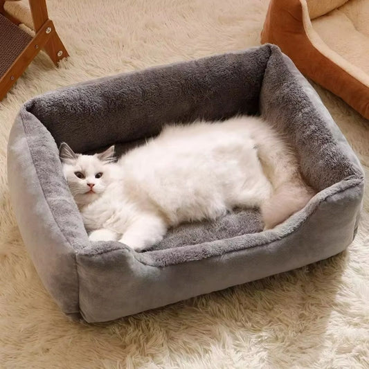 Cozy Plush Self-Warming Pet Bed